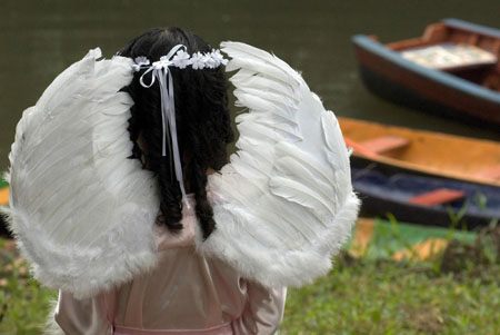 Annual Caraparu River procession in Amazon jungle