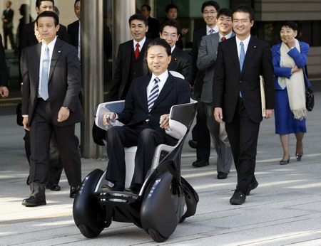 Japan's Prime Minister and the robots