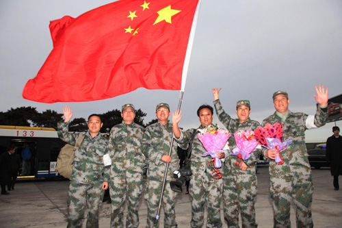 Chinese medical team in Haiti back home