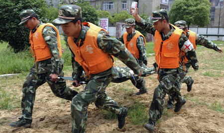 Flood-relief drill to brace for rainy season