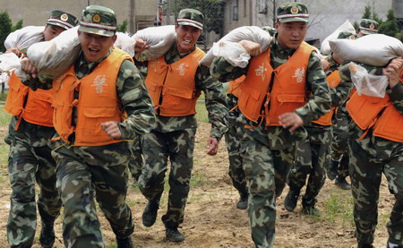 Flood-relief drill to brace for rainy season