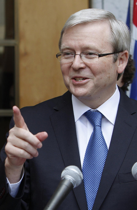 Gillard replaces rudd, becomes Australia's 1st female PM