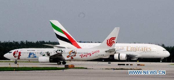 Emirates Airlines launch first A380 service in China