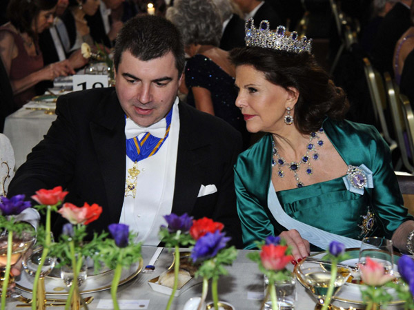 Nobel laureates receive prizes