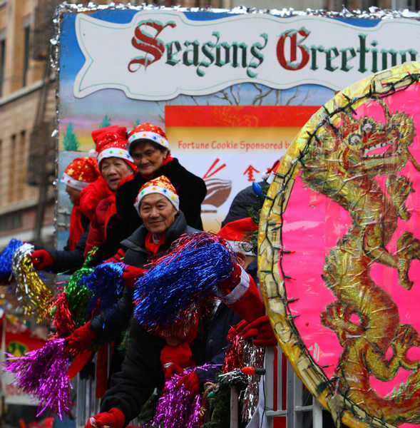 East Meets West Christmas Parade held in NY