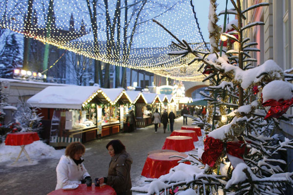 Enjoy at a Christmas maket in Berlin