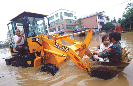 430,000 affected by heavy rains in C China