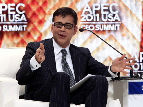 Pankaj Ghemawat, professor at the IESE Business School, speaks during the APEC CEO summit in Honolulu, Hawaii Nov 11, 2011. Photos: Leaders speak at APEC summit