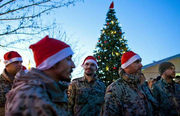 ISAF soldiers celebrate Christmas ISAF soldiers celebrate Christmas