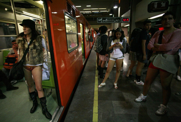 'No Pants Subway Ride' around the world 'No Pants Subway Ride' around the world