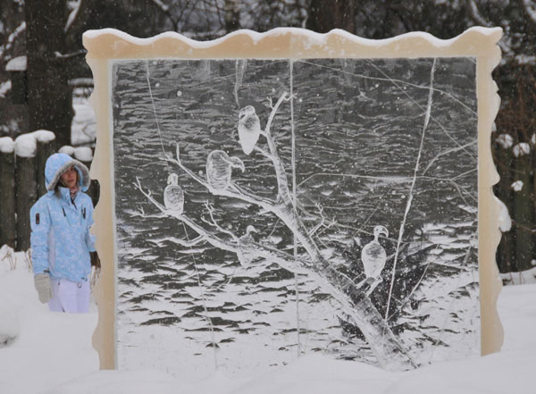 Finnish ice sculpture competition