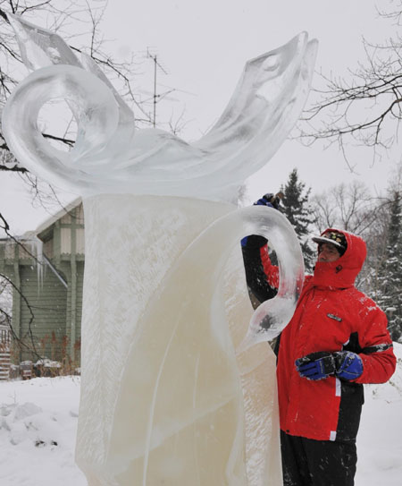 Finnish ice sculpture competition