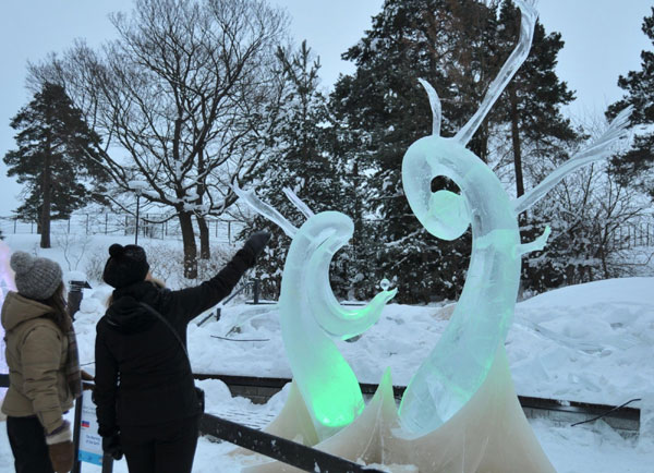 Finnish ice sculpture competition