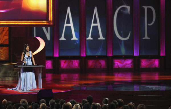 Singer Jennifer Hudson accepts the Outstanding Album award for 'I Remember Me' during the 43rd Annual NAACP Image Awards at the Shrine auditorium in Los Angeles, California February 17, 2012. 'The Help' cleans up at 43rd NAACP Image Awards