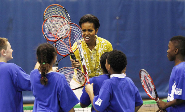 US, UK first ladies promote London Olympics US, UK first ladies promote London Olympics