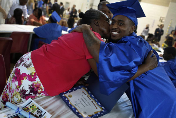Inmates graduate with diploma at detention center