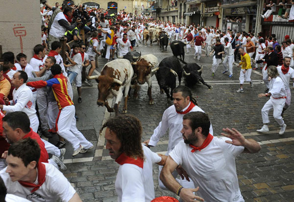 San Fermin running of the bulls festival kicks off