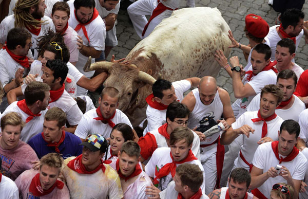 San Fermin running of the bulls festival kicks off