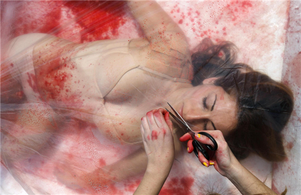 day without meat Graphic protest to promote 'meat free' day