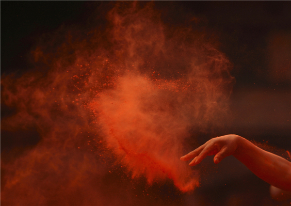 Nepalese celebrate vermillion powder festival