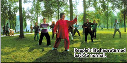 Normalcy returns as impact of quake fades