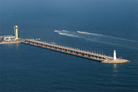 Picturesque views of Qingdao Olympic Sailing Center