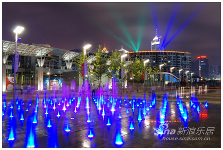 Beautiful night scenes of Qingdao Olympic Sailing Center
