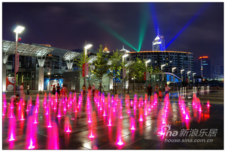 Beautiful night scenes of Qingdao Olympic Sailing Center