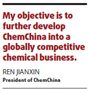 'Few words, but many deeds' counsels ChemChina president