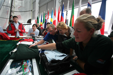 Fleets of Clipper Race donate items to the Qingdao Olympic Sailing Museum