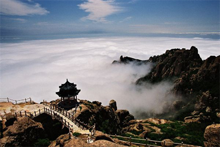 Earth, sea and sky merge at Laoshan Mountain