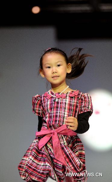 Children models at Dalian fashion festival
