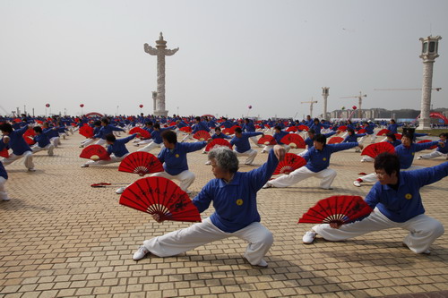 people on the square
