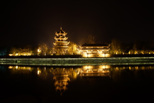 Night view of Chengdu