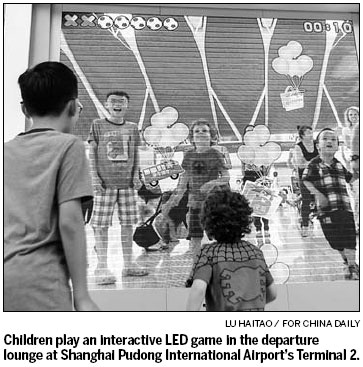 Games will help time fly for young held-up passengers