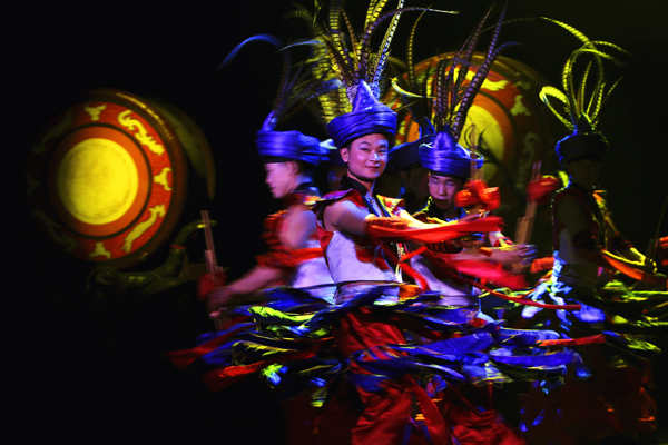 大型舞蹈史詩《古韻鎮遠》中的舞蹈