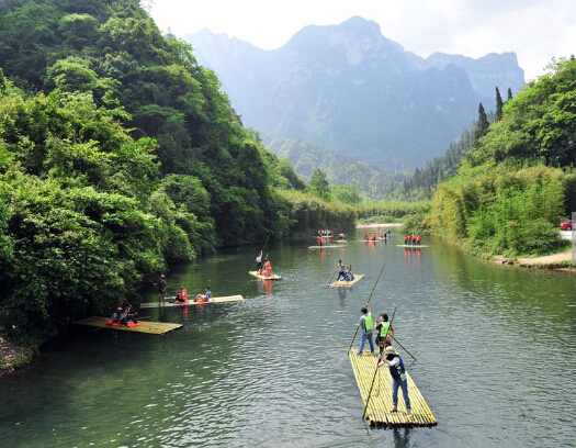 Bamboo rafting