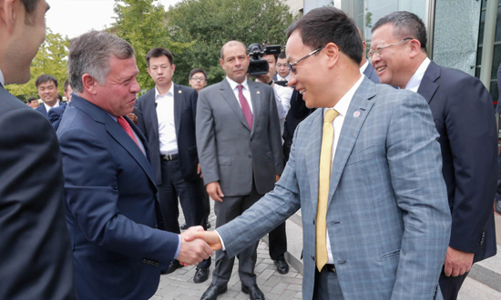 約旦國王阿卜杜拉二世蒞臨漢能，雙方尋求在中東樹立合作典范