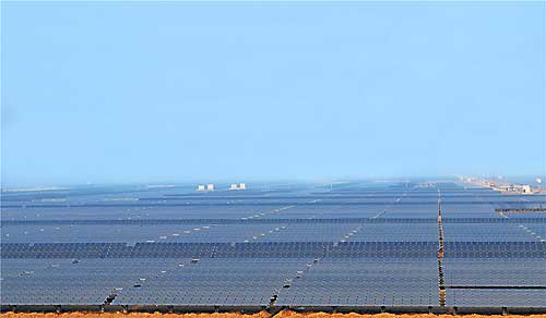 漢能在山東建成國內最大的薄膜太陽能農業項目