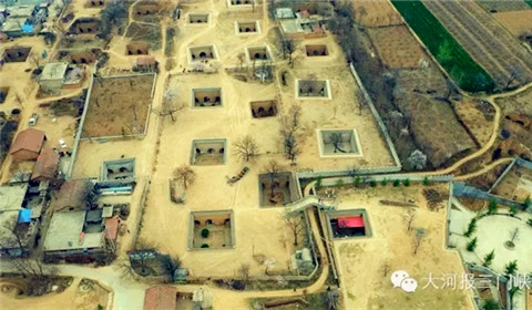 Aerial photos show views of magnificent cave dwellings