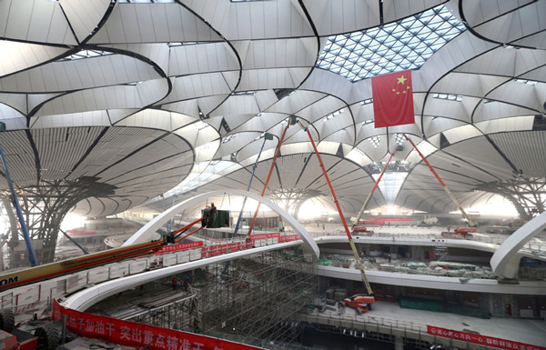 Work on new Beijing airport's major facilities nearly complete