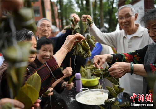 Zongzi made ready for Dragon Boat Festival