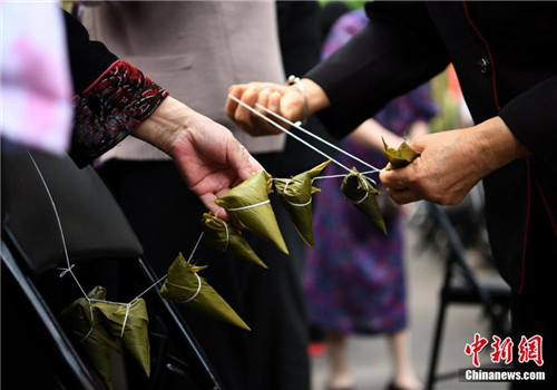 Zongzi made ready for Dragon Boat Festival