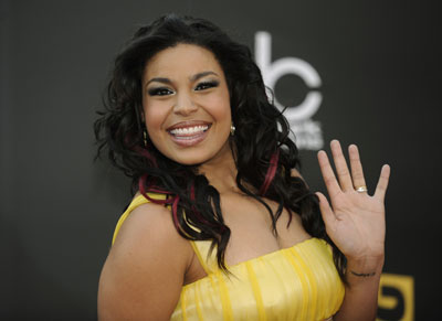 Singer Jordin Sparks arrives at 2008 American Music Awards in Los Angeles