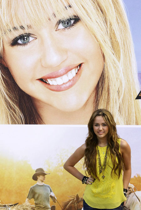 Miley Cyrus promotes her film 