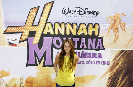 Miley Cyrus promotes her film 
