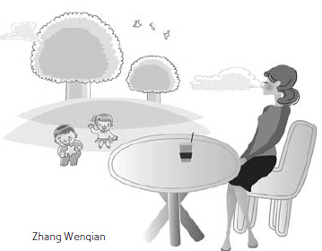 Living an idyllic life with ducks, chickens and woodpeckers