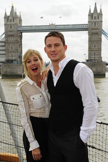 Sienna Miller poses for photographers during a photocall to promote 