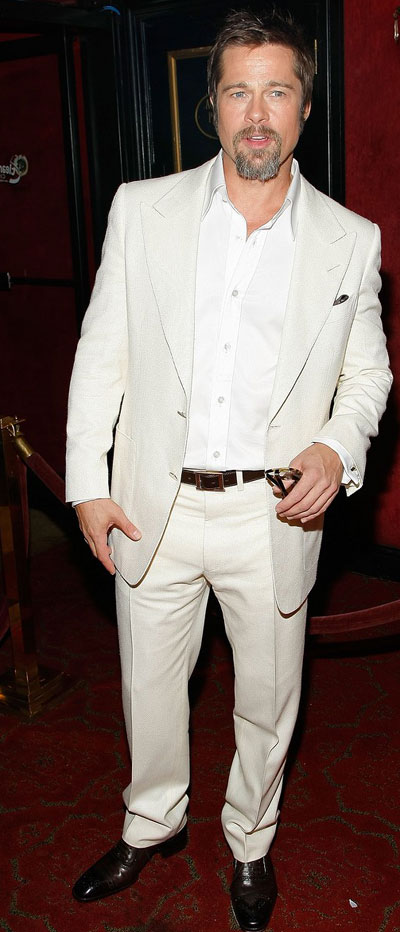 Brad Pitt and other celebs arrive at premiere of