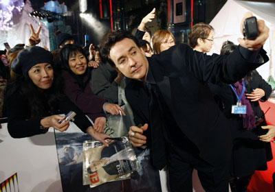 Cast members attend at a red carpet event for the movie 